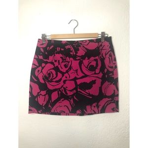 Express Design Studio Floral Skirt